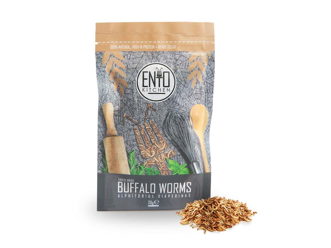 20g Edible Buffalo Worms For Human Consumption