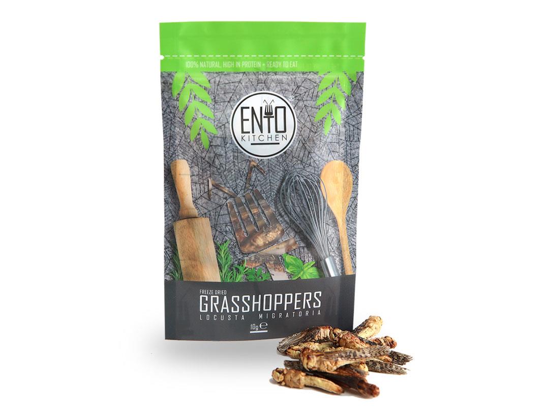 100g Grasshoppers - Edible Insects for Human Consumption